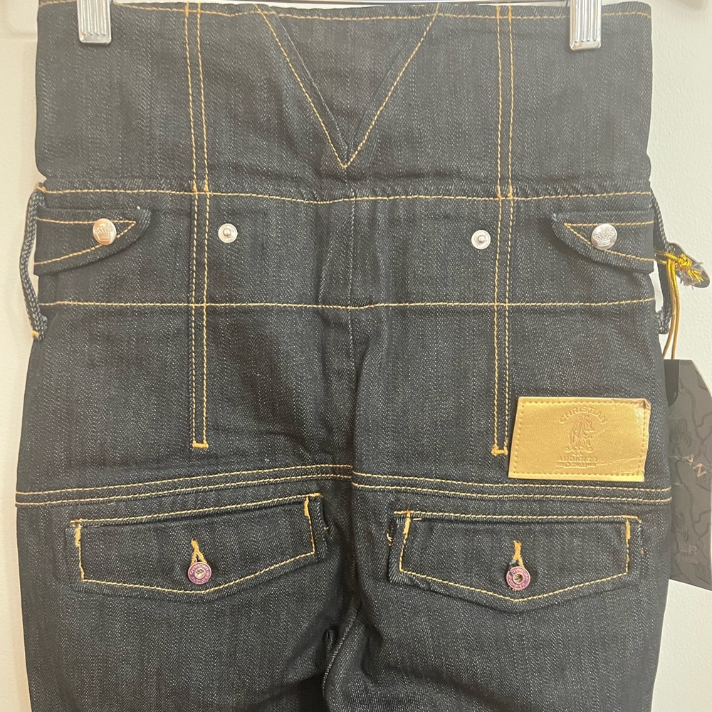 Christian Audigier  High-Waisted Five-Button Skinny Stacy Denim Size 28 - Picture 7 of 15